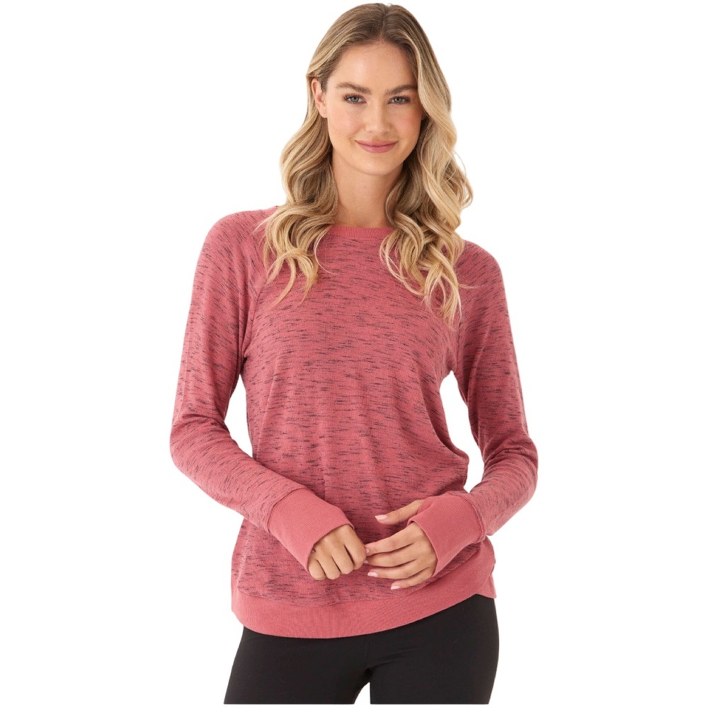 Threads 4 Thought Women's Pink Cannon‎ Rhythm Slub Tulip Hem Tunic Top Large